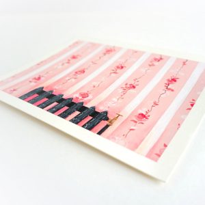 Œuvre originale – Radiateur Décor rose