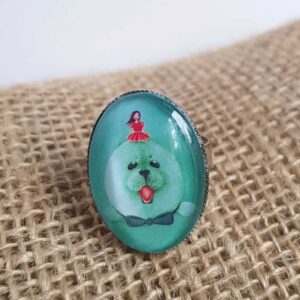 Bague ovale Otarie